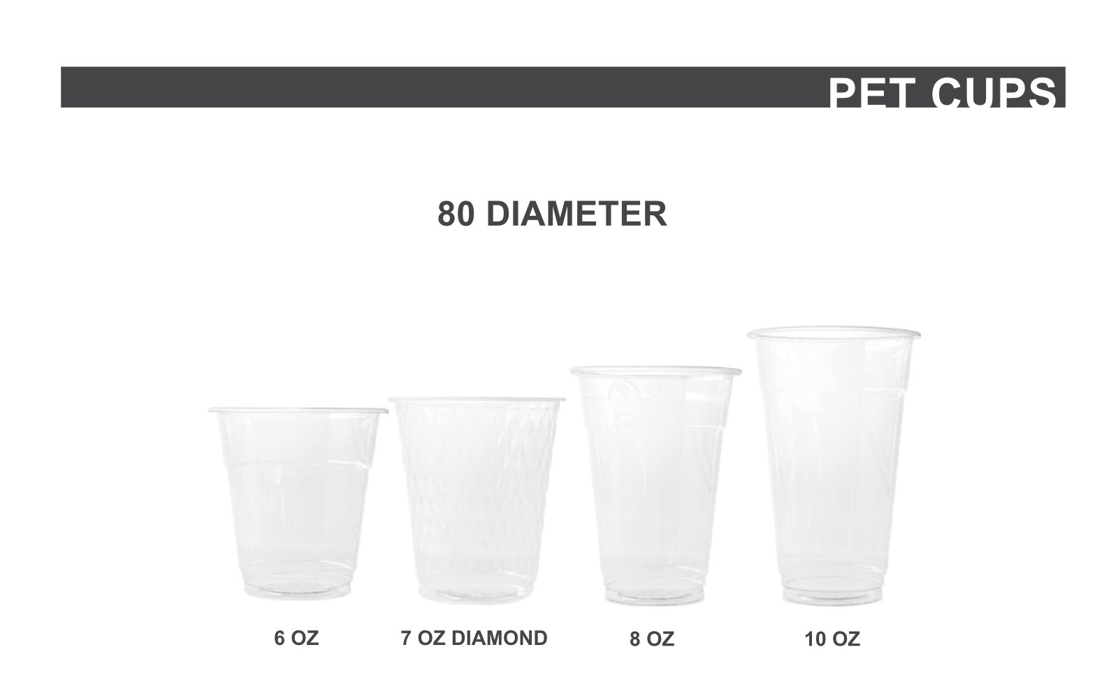 80 DIA PET CUP ECO GR.