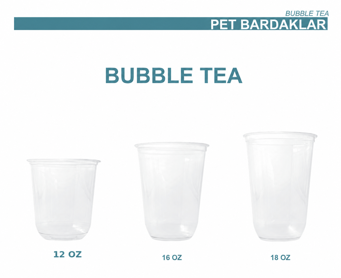 95 ÇAP PET BUBBLE BARDAK