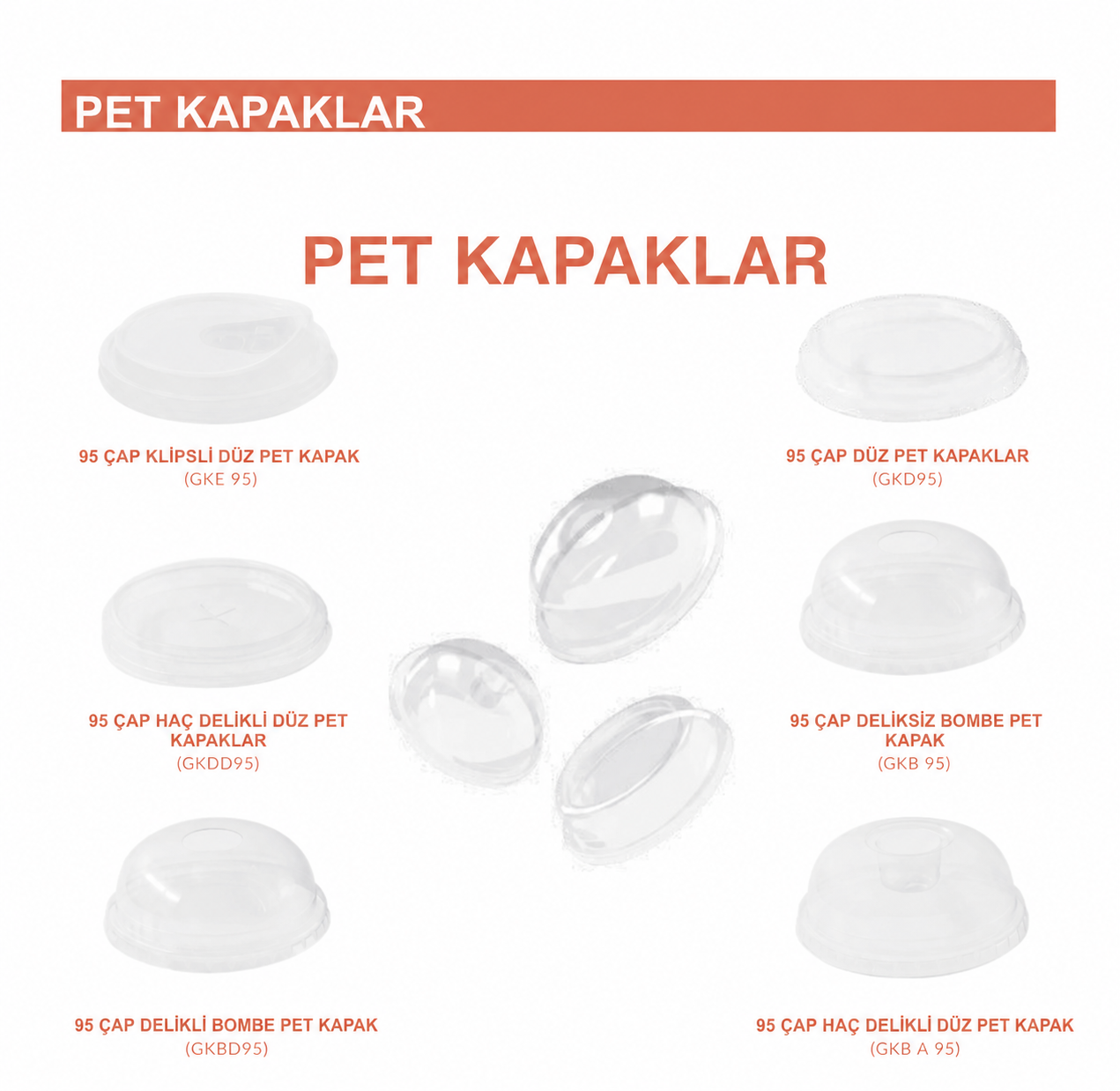 95 ÇAP PET KAPAKLAR