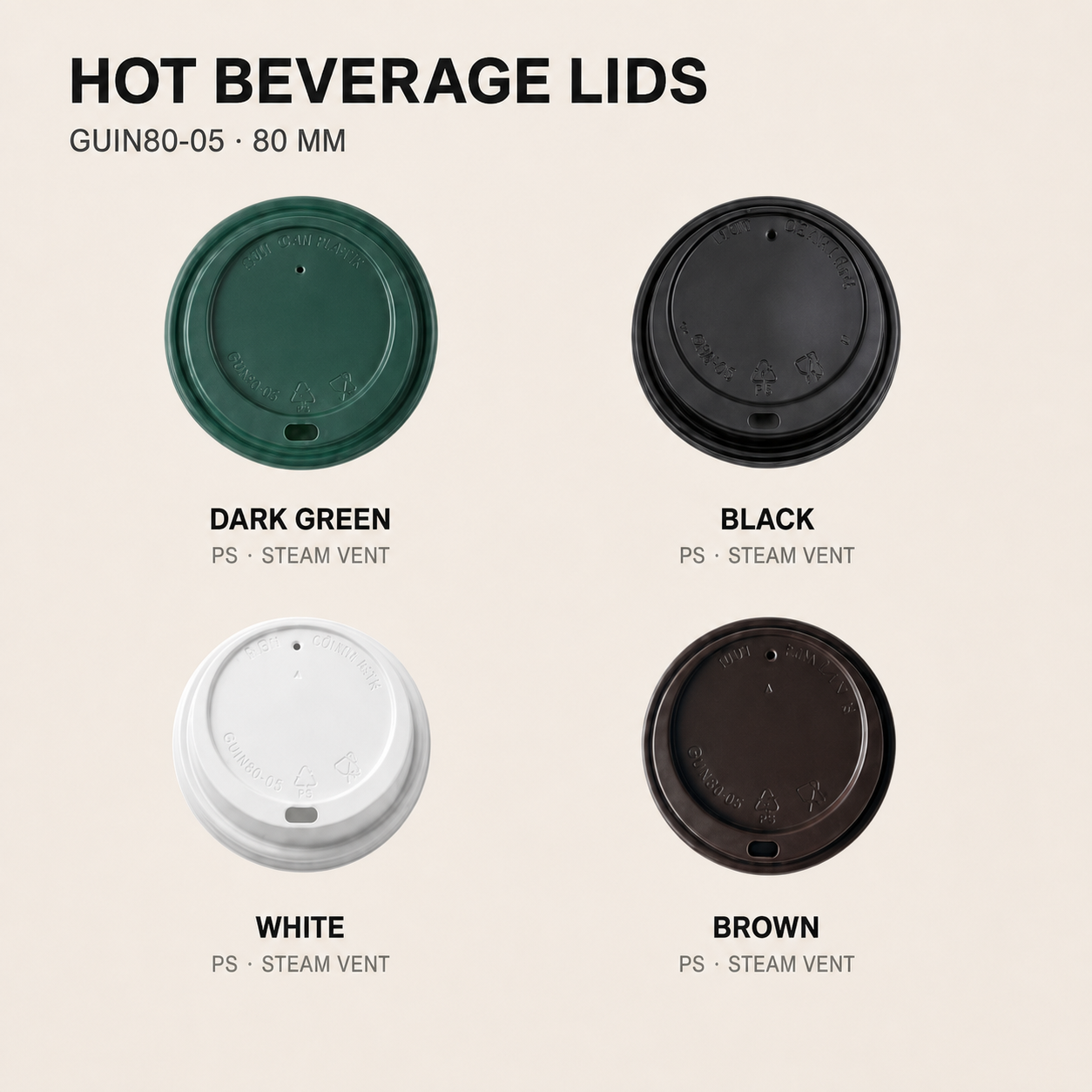Hot beverage lids
